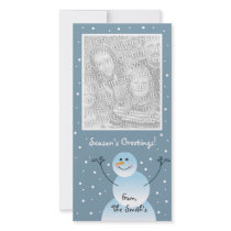 Snowman Photo Card