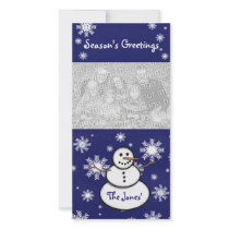Snowman Photo Card
