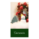 Snowman Photo cards フォトカードテンプレート