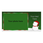 Snowman Photocard Personalized Photo Card