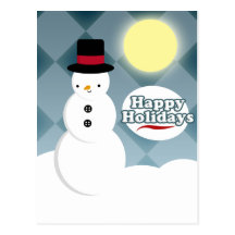 Snowman Postcard