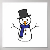 Snowman Print
