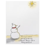 Snowman Praises (Colour) letterhead