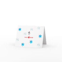 Snowman Seasons Greetings Christmas Card