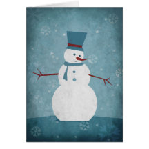 Snowman/Season's Greetings Greeting Card
