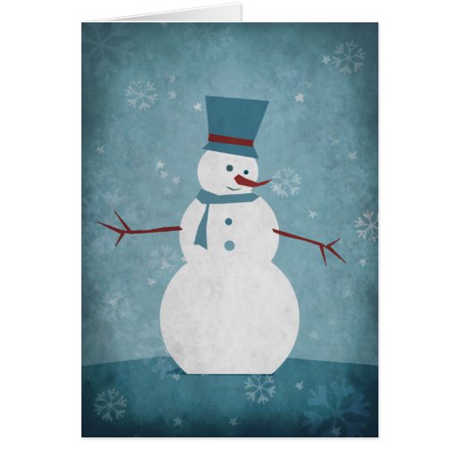 Snowman/Season's Greetings Greeting Card