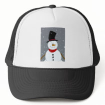 Snowman - Silver Trucker Hat