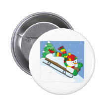 Snowman Sled Button