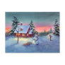 SNOWMAN & SLED by SHARON SHARPE Post Cards