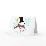 snowman snowflakes cards