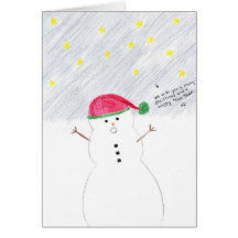 Snowman Song Card