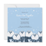 Snowman Stargazers | Festive Party Invites invitations