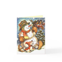 Snowman Thank You Card