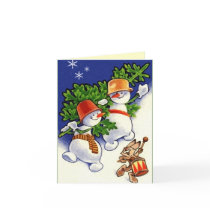 Snowman Thank You Card