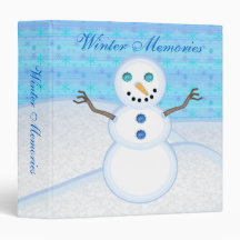 Snowman Winter Memories Binder