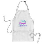 Snowman Wish Dream Believe Gifts Purple & Teal Aprons