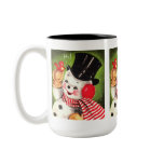 Snowman with Bird Coffee Mug
