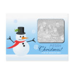 Snowman (with photo) post cards