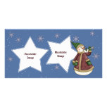 Snowman with trumpet photo cards