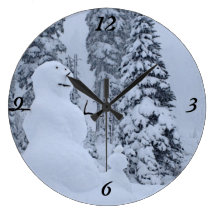 Snowman's Paradise Wallclock