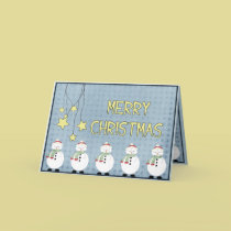 Snowmen and Stars X-Mas cards