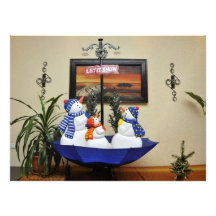 Snowmen decoration announcement
