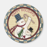 Snowmen Fridge Magnets