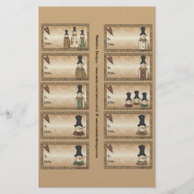 Snowmen Gift Tags on a Sheet - 10 Designs Flyer
