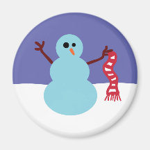 Snowmen Gone Wild! Refrigerator Magnet