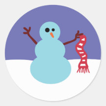 Snowmen Gone Wild! Stickers