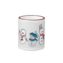 Snowmen Holiday Mugs