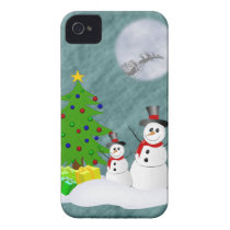 Snowmen iPhone 4 Barely There Case Iphone 4 Case-mate Case