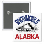 Snowmobile Alaska Pinback Button