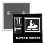 Snowmobile Fanatic - Eat, sleep, go snowmobiling! Pin
