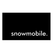 snowmobile. modèles de cartes de visite