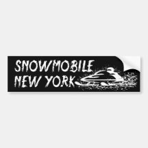 Snowmobile New York Autocollants Pour Voiture