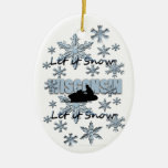 Snowmobile Snow Wisconsin Christmas Ornament