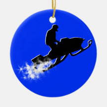 snowmobile : traînée de poudre décoration de noël