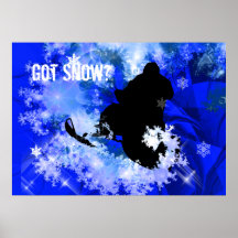 Snowmobiling in the Avalanche Poster