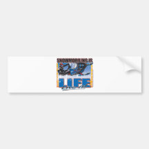 SNOWMOBILING-IS-LIFE-zazz Bumper Sticker