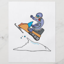 Snowmobiling Jump Full Color Flyer