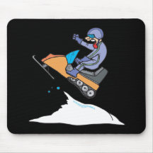 Snowmobiling Jump Mousepads
