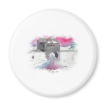 SNOWY BRIDGE REFRIGERATOR MAGNET