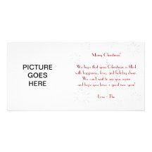 Snowy Christmas Card Personalized Photo Card