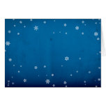 Snowy Cold Christmas Custom Text Greeting Cards