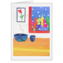 Snowy Day at Home Card
