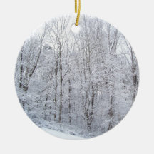 snowy days christmas tree ornaments