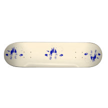 Snowy Egret Bird Dancing Art Skateboard