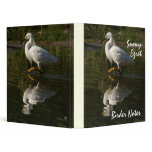 Snowy Egret Birder Notes Avery Binder