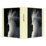 Snowy Egret Hairdo Avery Binder